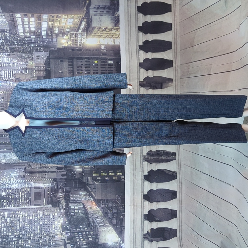 Sag Harbor Navy and Black Pantsuit